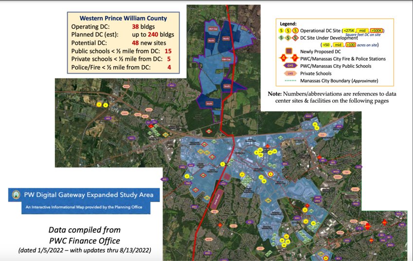 Western Prince William County Could House an Estimated 130+ Data